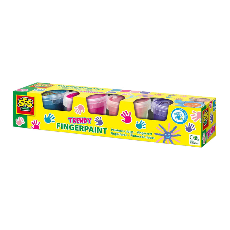 Load image into Gallery viewer, Ses creative ses vingerverf trendy kleuren, 4x110ml
