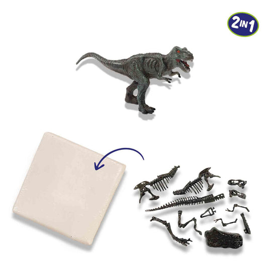 Ses explore dino en skelet opgraven 2in1 - t-rex