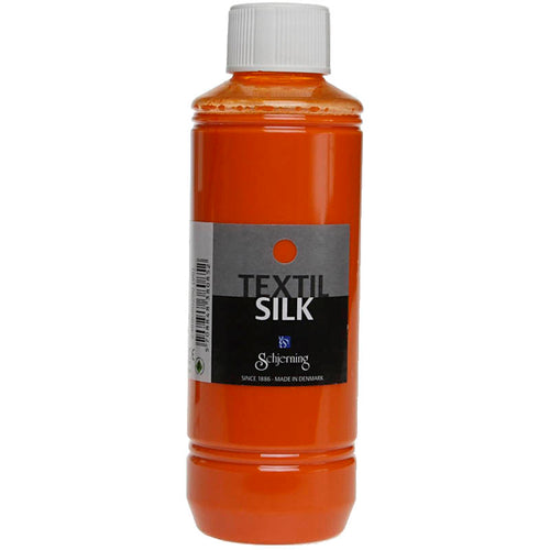 Schjerning zijdeverf es silk, oranje, 250 ml 1 fles