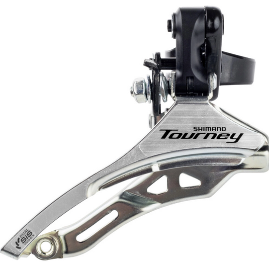 Shimano Voorderailleur 3 x 6 7 speed Tourney FD-TY300 down swing top pull hoge klem ø31,8 mm 42T (66-69°)