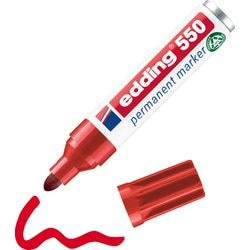 Permanent marker edding 550 rood rond