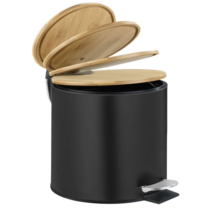 Load image into Gallery viewer, Wenko 1069599 - afvalemmer tort. 3 ltr mat zw. | 1 stuks
