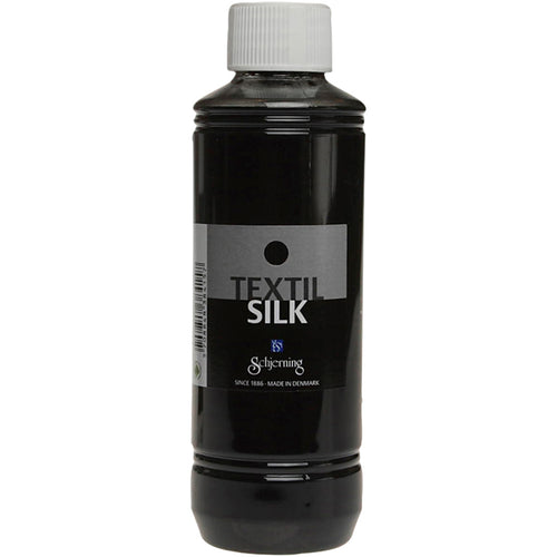 Schjerning zijdeverf es silk, diep zwart, 250 ml 1 fles