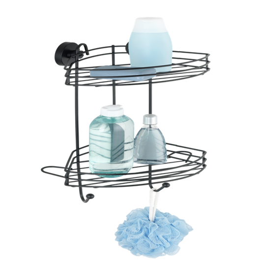 Wenko 1069607 - vacuum-loc hoekrek 2-laags zw. | 1 stuks