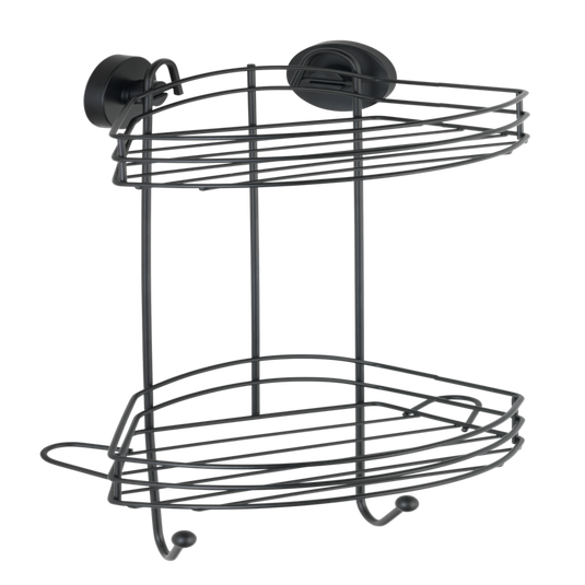 Wenko 1069607 - vacuum-loc hoekrek 2-laags zw. | 1 stuks