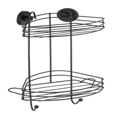 Wenko 1069607 - vacuum-loc hoekrek 2-laags zw. | 1 stuks