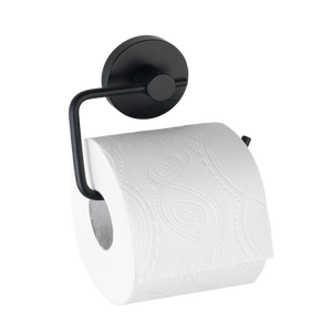 Wenko vacuum-loc toiletrolhouder milazzo mat zwart - wc rolhouder - bevestigen zonder boren