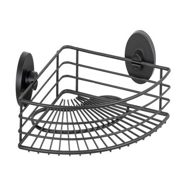 Wenko 1069606 - vacuum-loc hoekrek bari zwart | 1 stuks