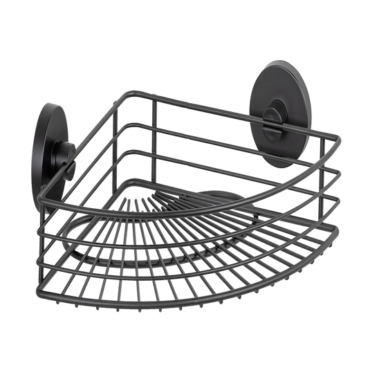 Wenko 1069606 - vacuum-loc hoekrek bari zwart | 1 stuks