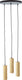Brilliant marty - hanglamp - 3-lichts rond - led 3xgu10 - zwart goud