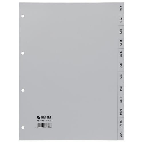 Tabbladen hetzel 12 tabs a4
