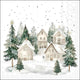 Ambiente servetten snowy houses 25x25cm papier fsc mix