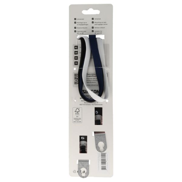 Load image into Gallery viewer, Simson triobinder 60cm - zwart blauw wit
