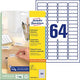 Hangmapetiketten avery zweckform l6021rev-25 wit