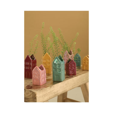 Ideas 4 seasons bloemenvaas huis amsterdam 3x3x6cm 4 assorti