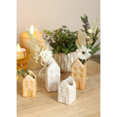 Ideas 4 seasons bloemenvaas huisje amsterdam s 3x3x6cm 4 assorti
