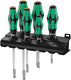Wera 334 sk 6 schroevendraaierset kraftform plus lasertip + houder, 6 -delig - 1 stuk(s) - 05007680001