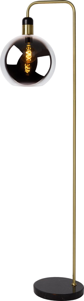 Lucide julius - vloerlamp - ø 28 cm - 1xe27 - fumé