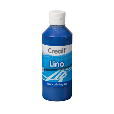 Creall linoverf donkerblauw 250ml - linoleumverf voor printen.