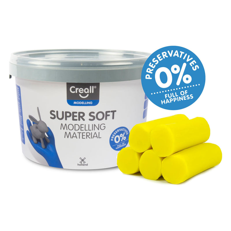 Load image into Gallery viewer, Creall supersoft klei geel, 1750gr.
