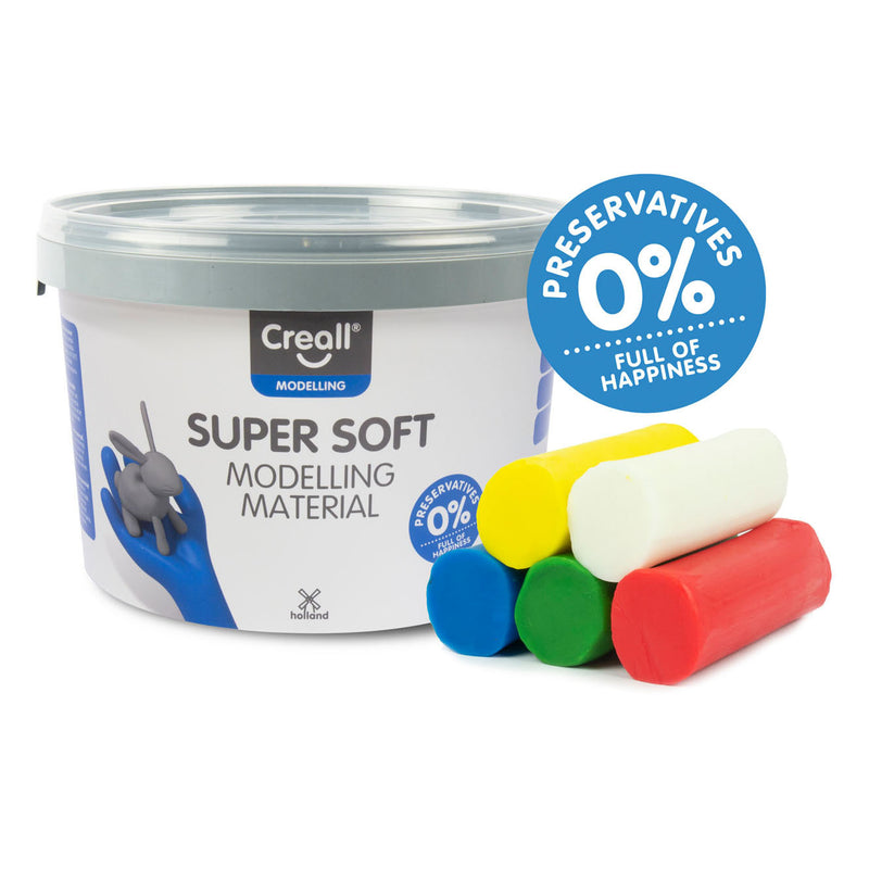 Load image into Gallery viewer, Creall supersoft klei - 5 kleuren klei - 1750gr.
