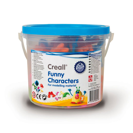 Creall Funny Characters Klei Accessoires, 130dlg