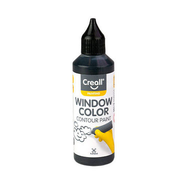 Creall raamverf contour zwart - 80ml