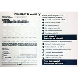 Waardebon 4910 trodat tekstplaatje