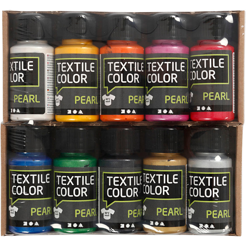 Load image into Gallery viewer, Creativ company textielverf diverse kleuren, 10x50ml.
