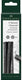 Faber-castell houtskool - pitt monochrome - 9-15 mm - 4 stuks - fc-129498