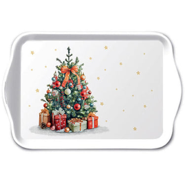 Ambiente dienblad melamine 13x21cm decorated christmas tree