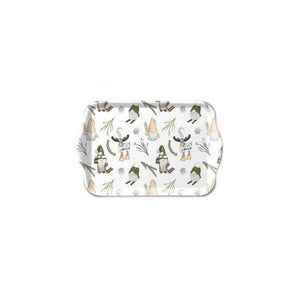 Ambiente tray melamine 13x21cm forest gnomes white