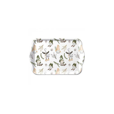 Ambiente tray melamine 13x21cm forest gnomes white
