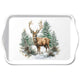 Ambiente dienblad winter stag melamine 13x21 cm white