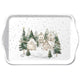 Ambiente dienblad melamine snowy houses 13x21 cm