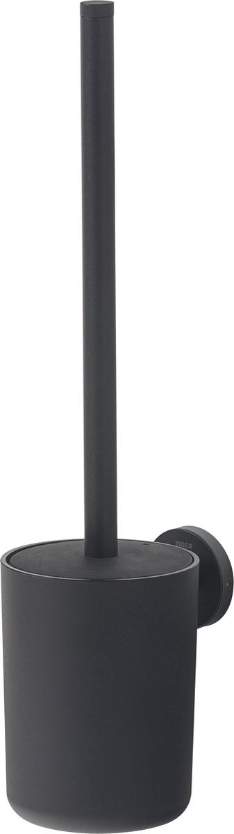 Tiger urban - wc borstel met houder - toiletborstel - wandmontage - zonder boren - zwart