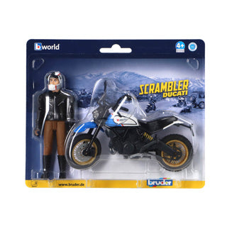 Bruder - ducati desert-motorfiets - met bestuurder