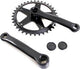 Crankstel fausto 36t | 127mm | staal | zwart