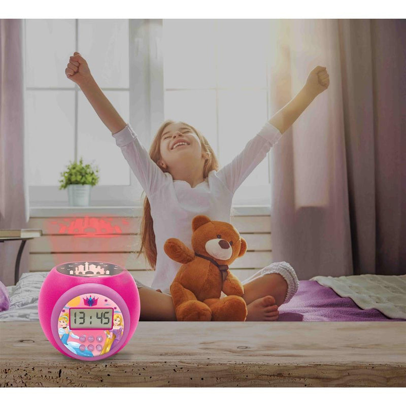 Load image into Gallery viewer, Disney Princess Projector Wekker Roze
