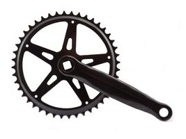 Hzb crankset / chain wheel steel 44t 1/8 + 3/32 170 mm -1 mm black