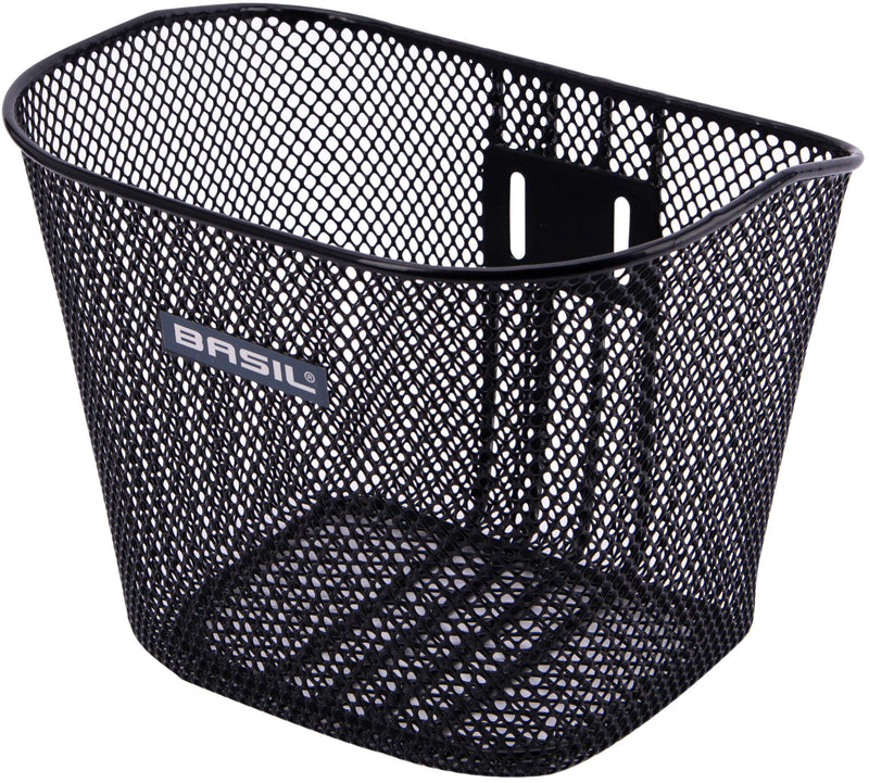 Load image into Gallery viewer, Basil Toronto - kinderfietsmand - voorop - zwart
