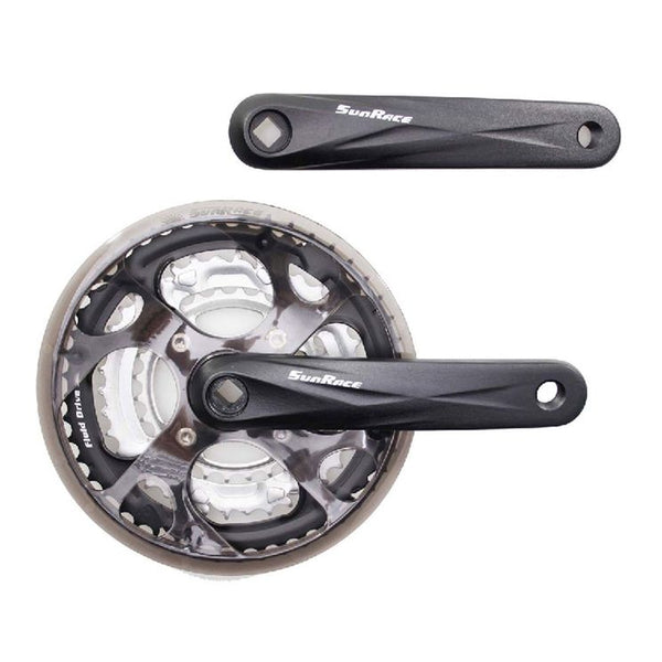 SunRace crankset FCM300 -2mm 28-38-48 170mm w/CG bl/zi