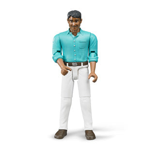 Load image into Gallery viewer, Bruder bworld figuur man witte broek | 2 stuks
