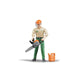 Bruder bworld bosbouwfiguur met accessoires