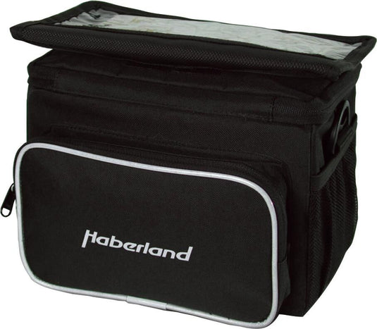 Haberland stuurtas classic handlebar bags classic, 6l, black