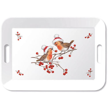 Ambiente tray 33x47cm christmas robins
