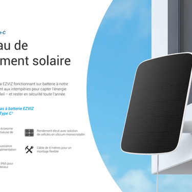 Ezviz 1071082 - solar panel type-c max 6.18w | 1 stuks