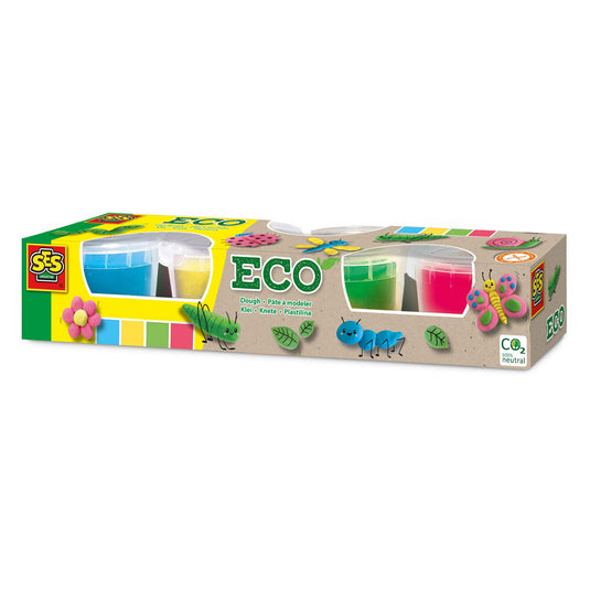 Ses creative ses eco klei - 4 kleipotjes