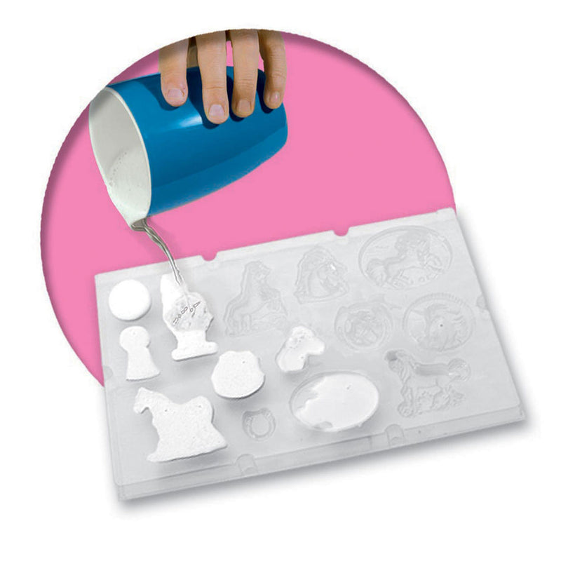 Load image into Gallery viewer, Ses gips gieten en schilderen - paarden
