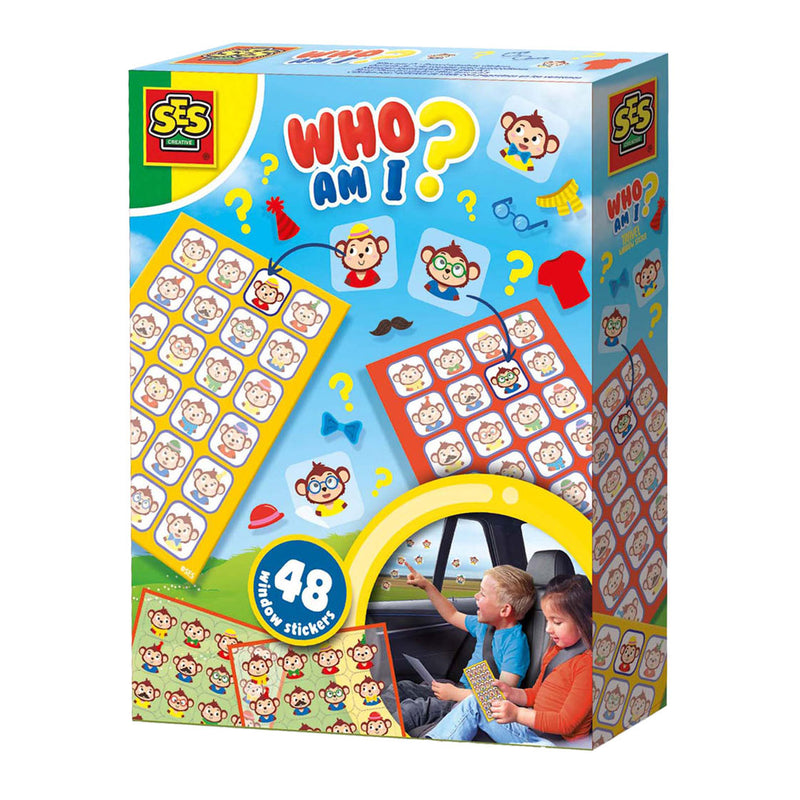 Load image into Gallery viewer, Ses wie ben ik? - reisspel raamsticker
